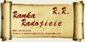 Ranka Radojičić vizit kartica